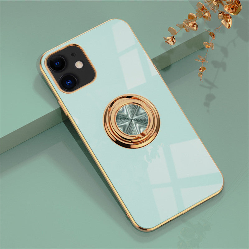 Compatible with Apple, Original Silicone Cover For iPhone 12 12 Pro Cover Case For iPhone 12 mini 11 Pro Max luxury Plating Phone Case for iphone11 Max